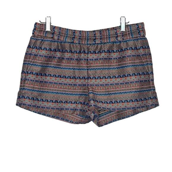 Women's J. Crew Boardwalk Jacquard boho print shorts style C4894 size 2 - Picture 2 of 5